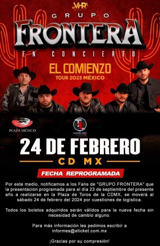 Grupo Frontera En La Plaza De Toros Mexico Cdmx Febrero 2024 23092023103046 Dondehayferia